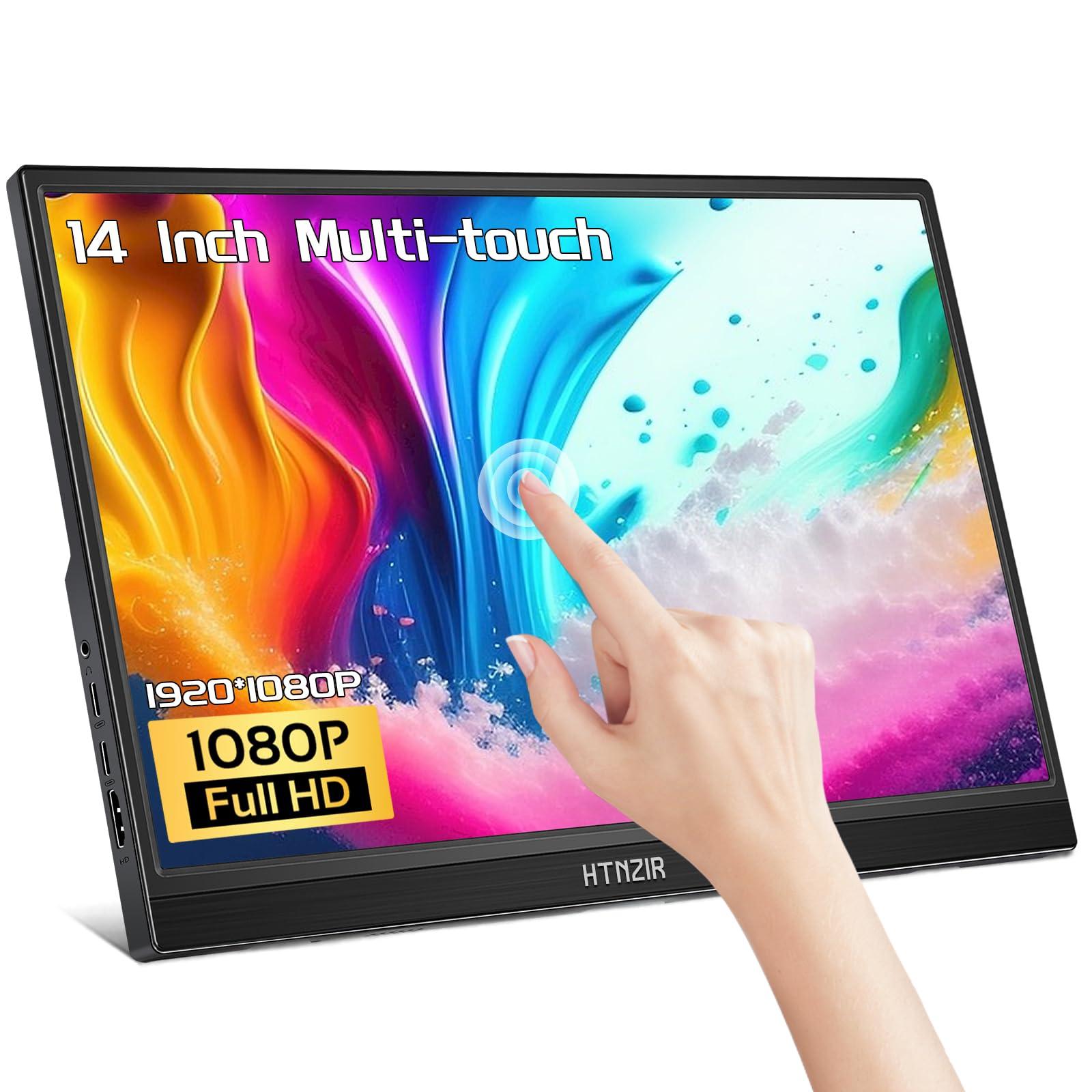 Монитор Портативный Сенсорный 14 Дюймов FHD 1920 x 1080 USB-C HDMI IPS HDR Plug & Play, фото №1