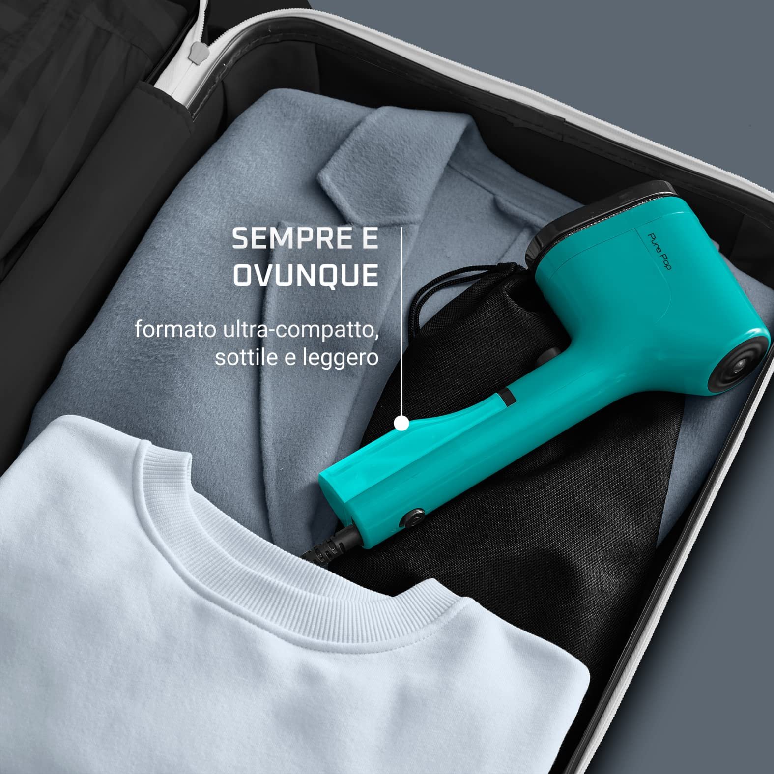 Вертикальный отпариватель Rowenta Pure Pop DR2024 1300 Вт Green, фото №4 Вертикальный отпариватель Rowenta Pure Pop DR2024 1300 Вт Green, фото №4