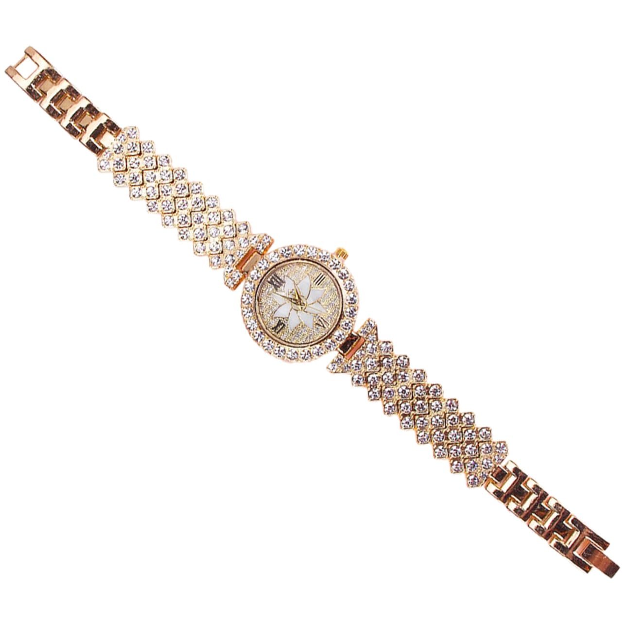 Кварцевые часы OATIPHO Diamond Женские Серебряные Часы Золотые Часы Золотые Часы со сверкающими акцентами и стразами, фото №1