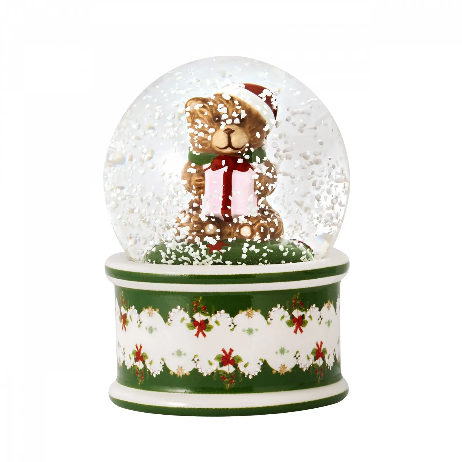 Снігова Куля Villeroy & Boch Christmas Toys Ведмідь 6.5 x 6.5 x 9 см, різнокольорова, фото №1