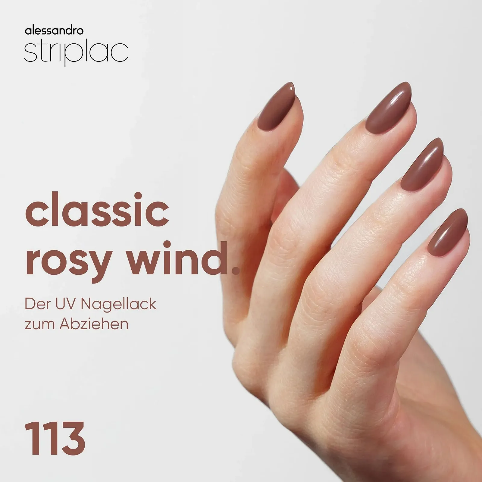Гель-лак alessandro Striplac Classic Rosy Wind, розовато-коричневый, 6.5 мл, фото №2