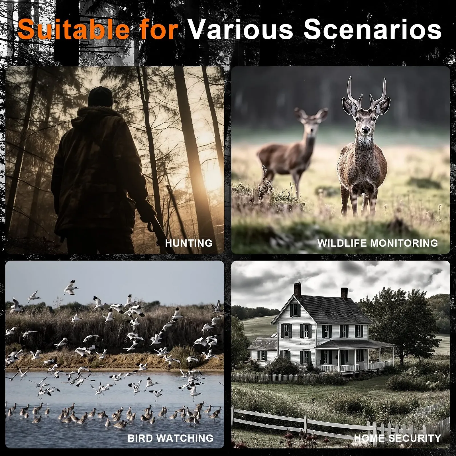 Бінокль нічного бачення MoonFox 4K Rechargeable Digital Infrared 32GB TF, фото №7