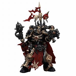 Фигурка JoyToy GW 40K Космические Десантники Хаоса Черного Легиона Избранный Чемпион с Болтером и Силовым Молотом, 1/18 - Фото 1