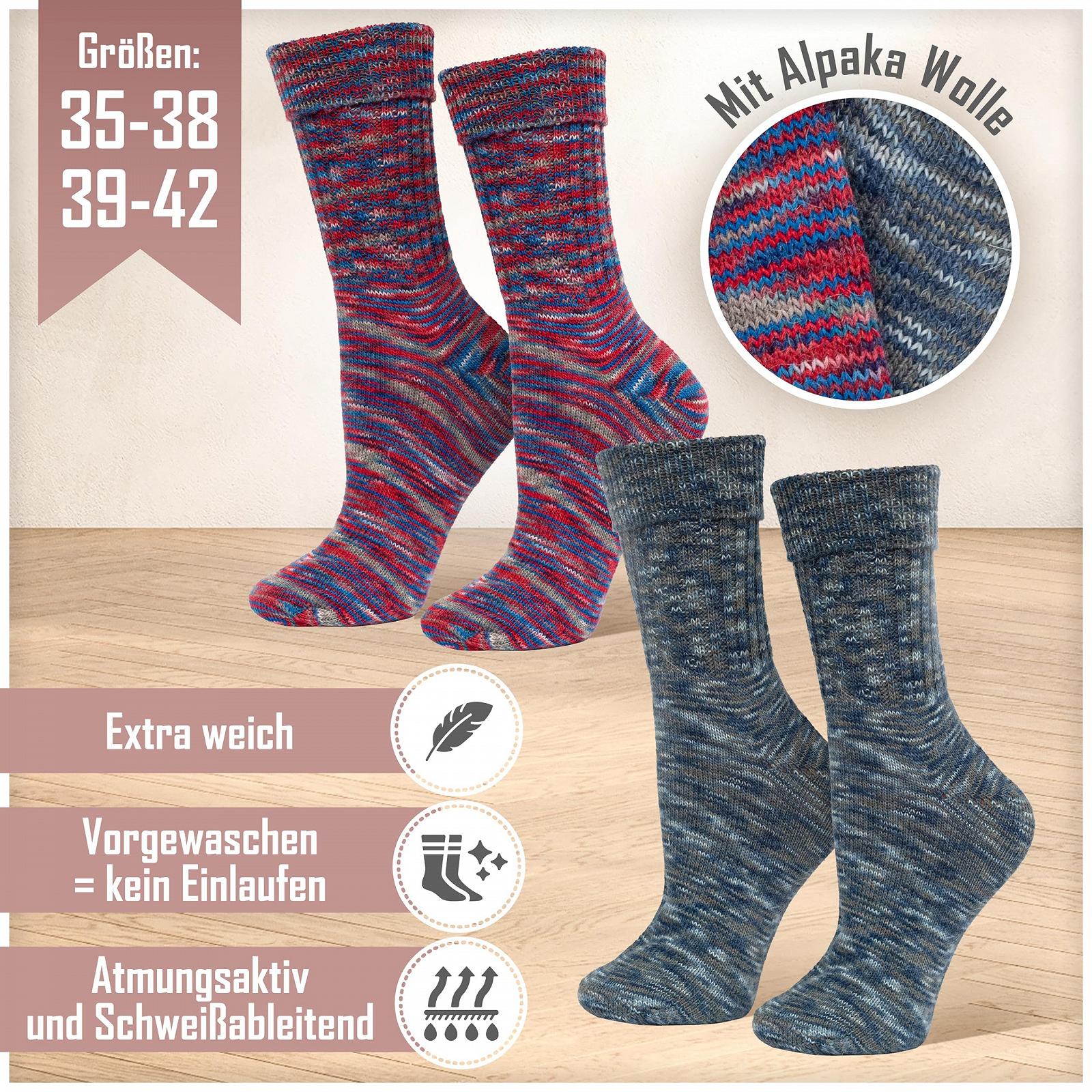 Шкарпетки MOUNTREX Alpaca, Вовняні шкарпетки для чоловіків та жінок, 2 пари, фото №5