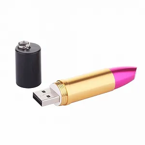 USB Flash-накопичувач Lipstick 8GB Red and Gold ціна на synthetic.ua - Фото 1 USB Flash-накопичувач Lipstick 8GB Red and Gold synthetic.ua - Фото 1