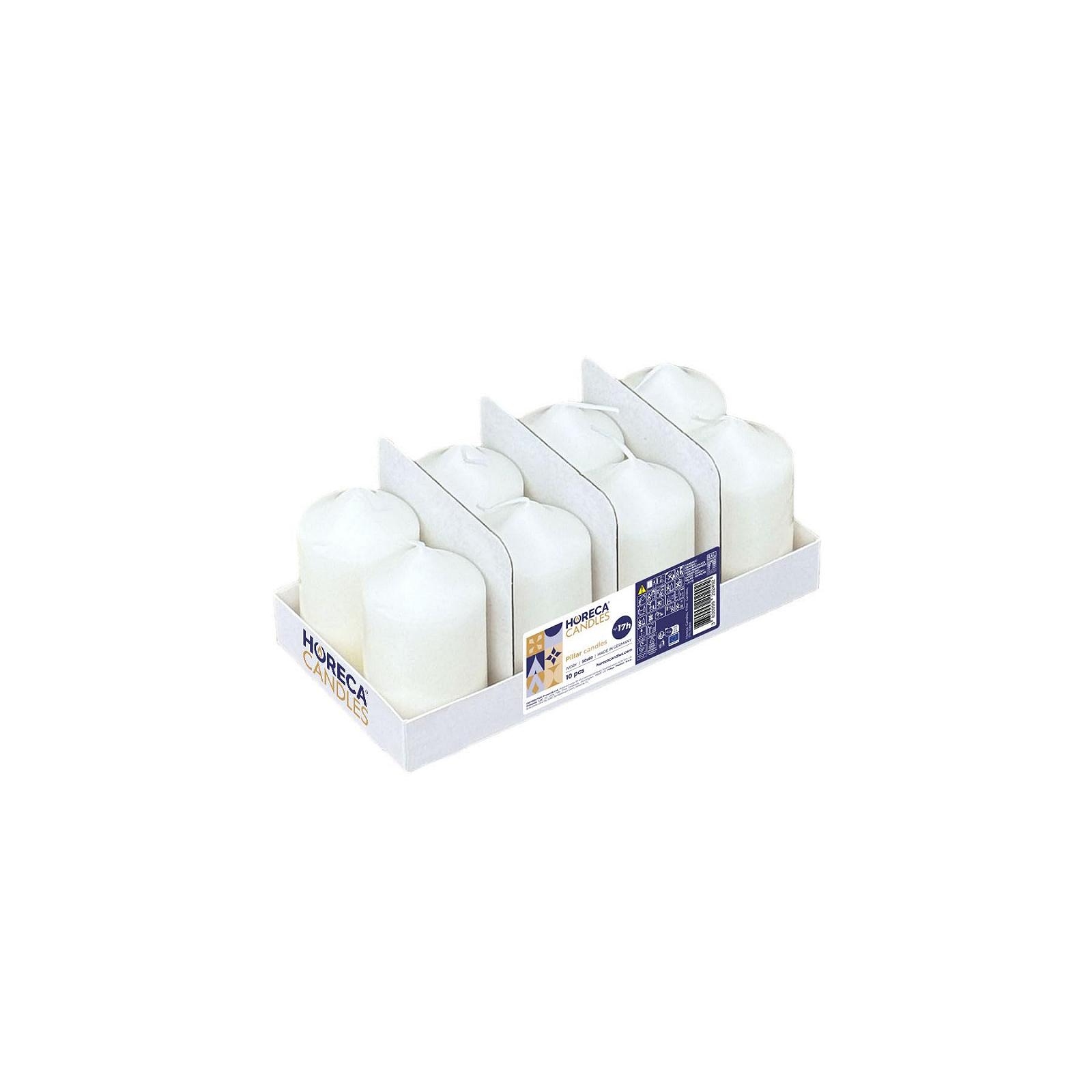 Свеча Horeca Pillar Candle Ivory Диаметр 5 x 8 см Набор из 32 Блок Свечей Без запаха, фото №1