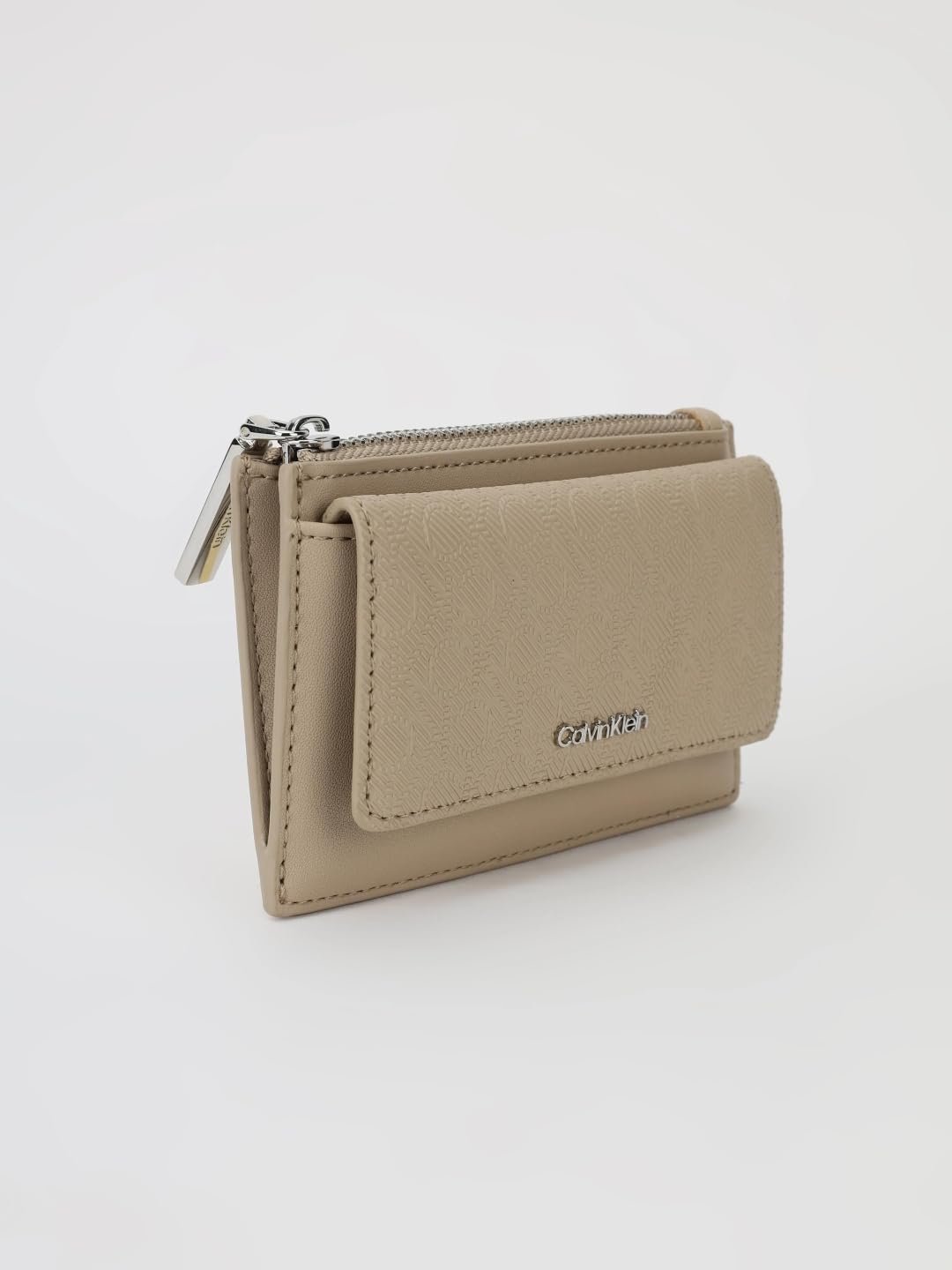 Картхолдер Calvin Klein Ck Must Zip Flap Cardholder_Mono K60k612949 Коричневый (Crockery), фото №6