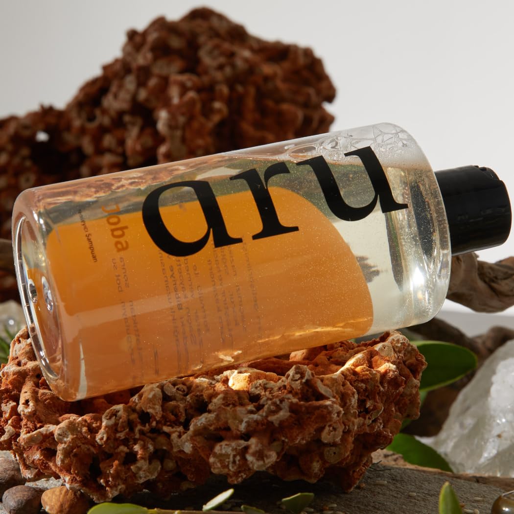 Шампунь aru Natural Volume для необработанных волос, мягко очищает, поддерживает жировой баланс, придает объем и блеск, травяная формула, 350 мл, фото №4