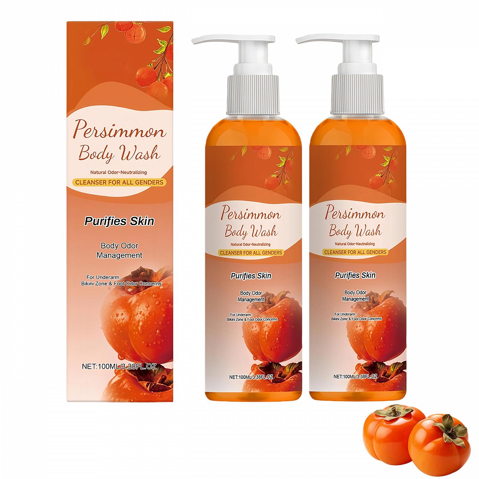 Гель для душу Persimmon з екстрактом хурми для чоловіків та жінок 2 x 200 мл, фото №1