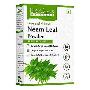 Порошок Elecious 100% Натуральный Нима Идеально подходит для лица и волос, против прыщей и антибактериальный, без химикатов, средство для мытья волос для здоровых волос, 200 г - Фото 1