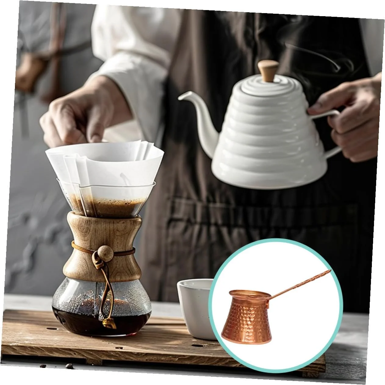 Турка NUOBESTY 320 мл з алюмінієвого сплаву, багатофункціональна еспресо-кавоварка в ретро стилі, термостійка, фото №8 Турка NUOBESTY 320 мл з алюмінієвого сплаву, багатофункціональна еспресо-кавоварка в ретро стилі, термостійка, фото №8