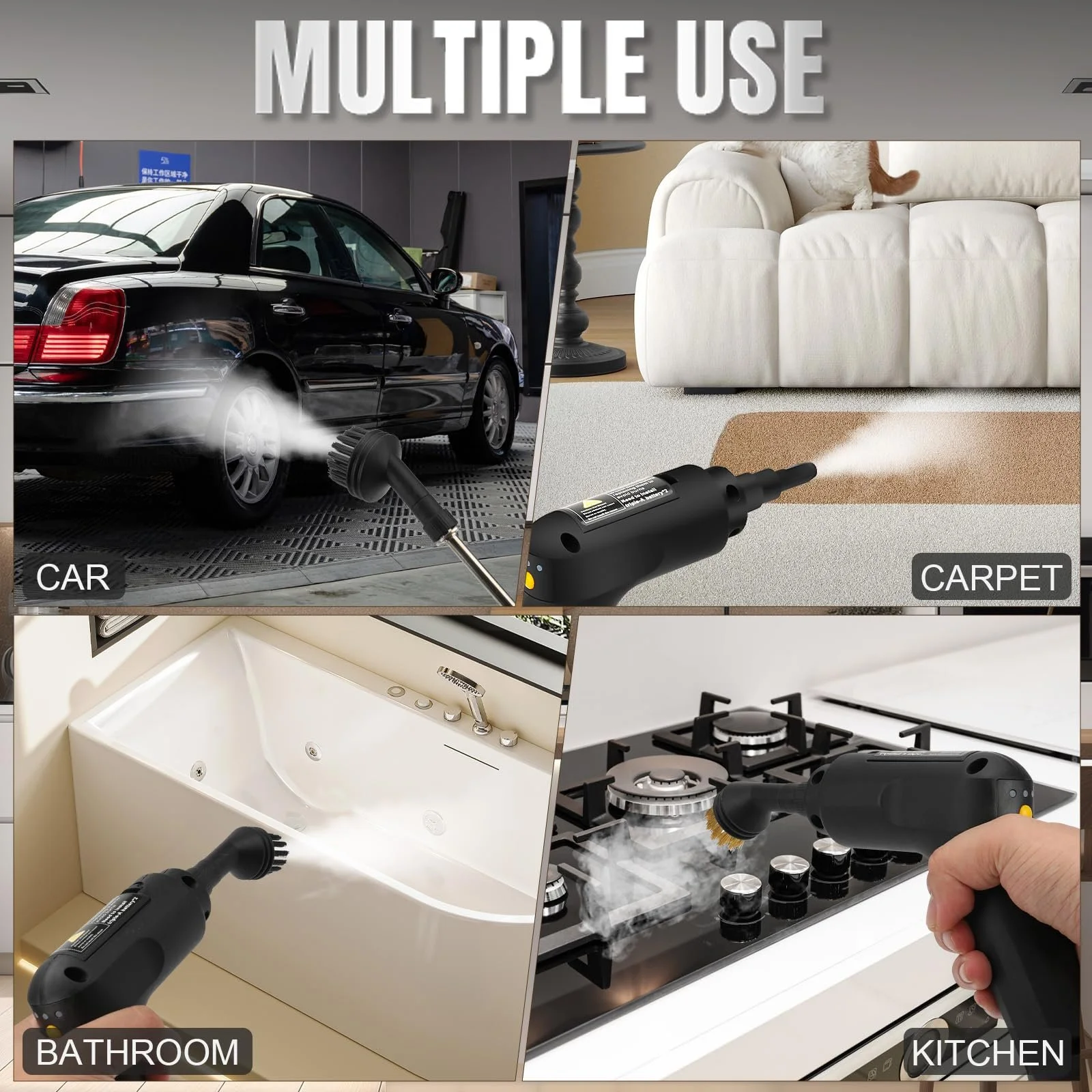 Ручний пароочисник для шпалер 2500 Вт 1.4 л 105 °C 3 бар, фото №7 Ручний пароочисник для шпалер 2500 Вт 1.4 л 105 °C 3 бар, фото №7