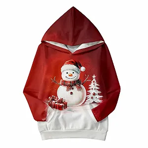 Рождественский джемпер для девочек 158 - Толстовки для девочек с графическим принтом букв, пуловеры с длинными рукавами, повседневный мягкий пуловер synthetic.ua - Фото 1