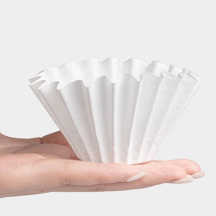 Фильтры 155 Timemore Basket Paper Filter 01 Wave для кофе В75, фото №4