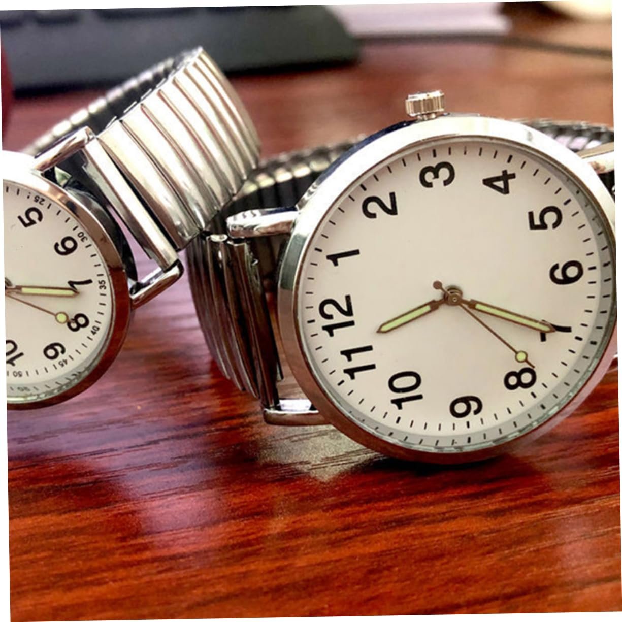 Кварцовий годинник PartyKindom Класичний з великим циферблатом, фото №4