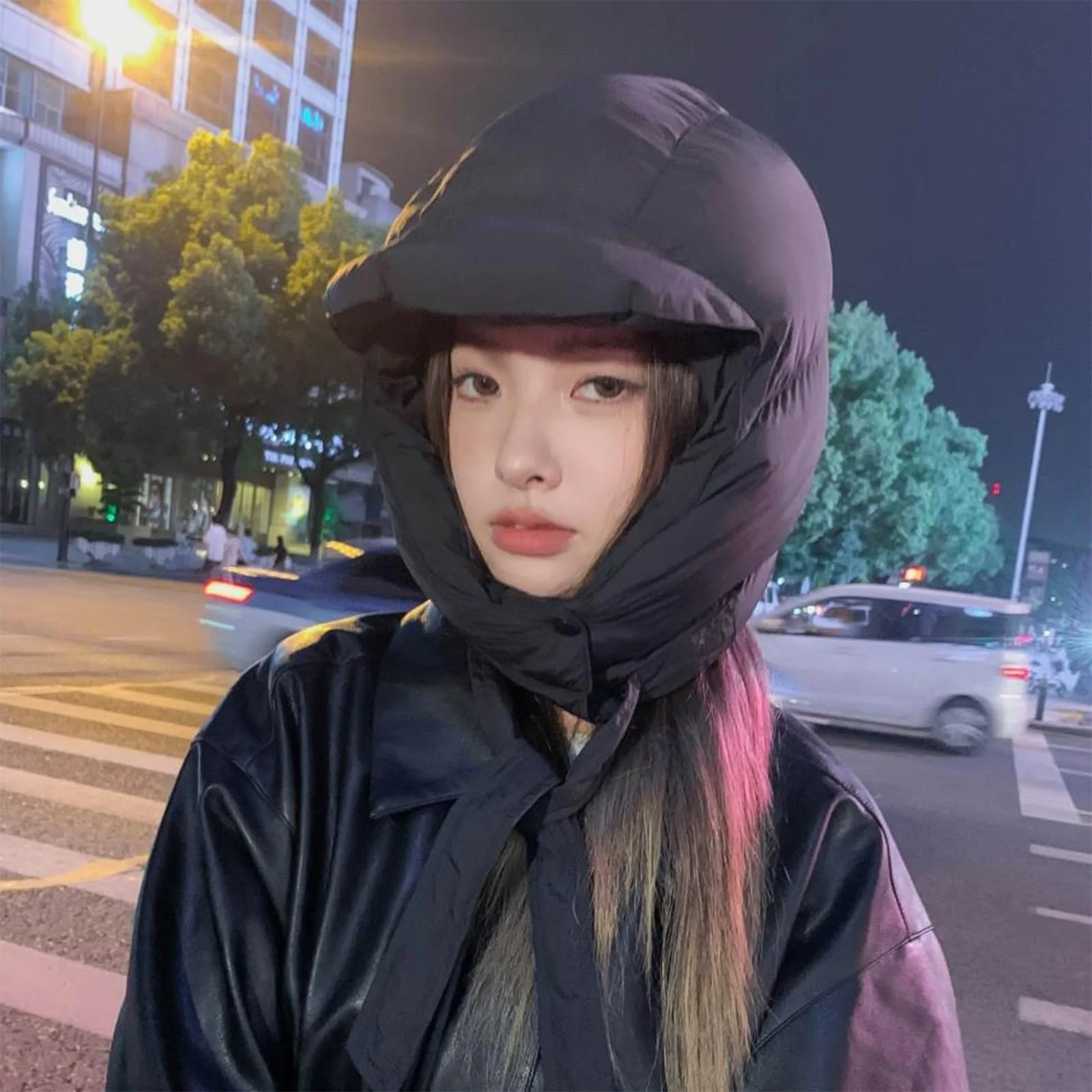 YJZQ Детская зимняя ветрозащитная шапка-ушанка с наушниками, фото №7