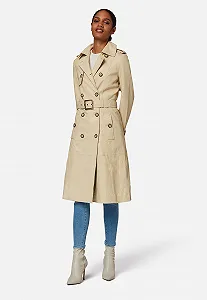 Шкіряне пальто RICANO Gloria Slim Fit з поясом synthetic.ua - Фото 1