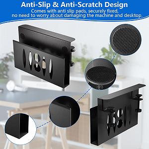 Подставка для ноутбука с ящиком органайзером Zijstandaard Сталь Черный (одинарный слой) synthetic.ua - Фото 1