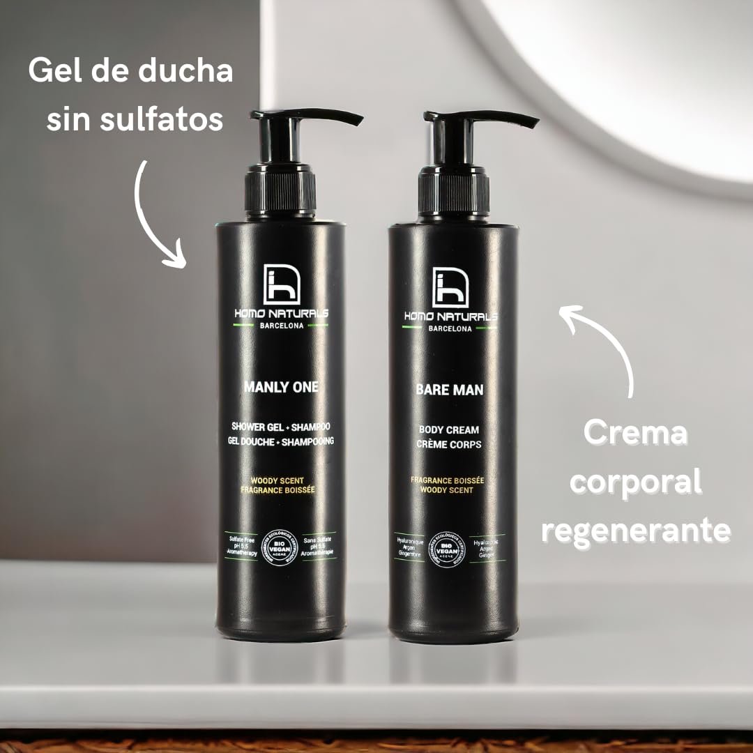 Гель для душу + крем для тіла Homo Naturals, фото №4