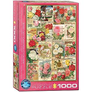Пазл Eurographics Roses Seed Catalogue 1000 деталей Різнокольоровий - Фото 1