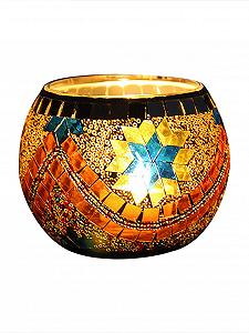 Ліхтар Підсвічник Скло Мозаїка synthetic.ua - Фото 1