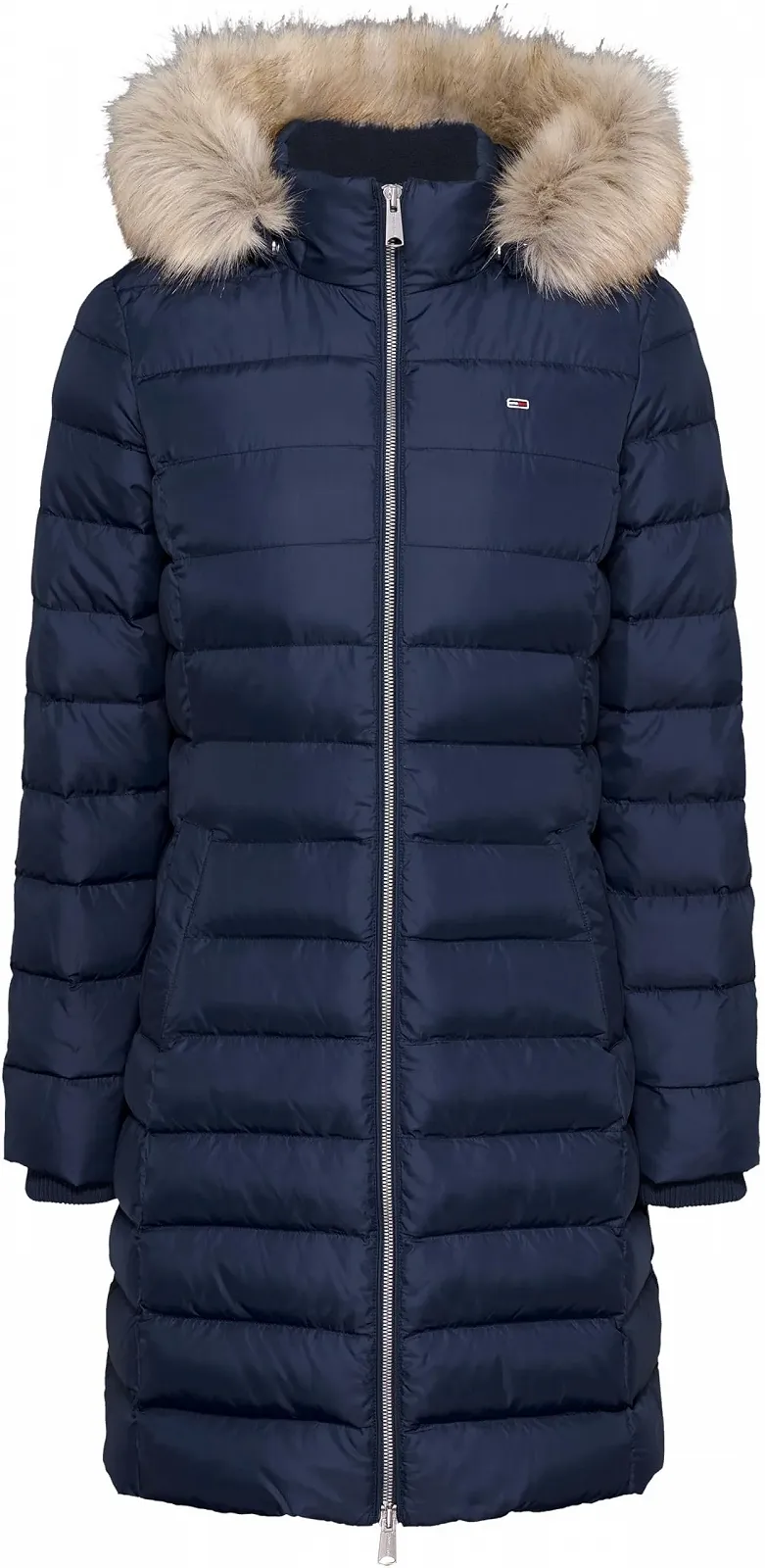 Пуховик Tommy Jeans Essential Жіночий З капюшоном зі штучним хутром, фото №5 Пуховик Tommy Jeans Essential Жіночий З капюшоном зі штучним хутром, фото №5