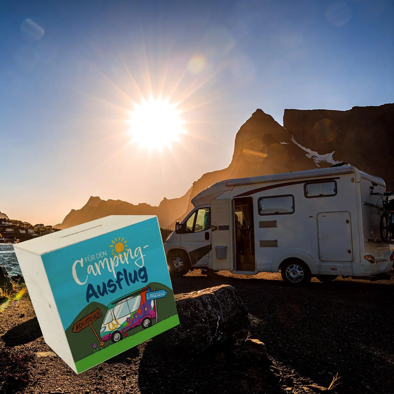 Скарбничка дерев'яна Для кемпінгу Подорож, фото №6