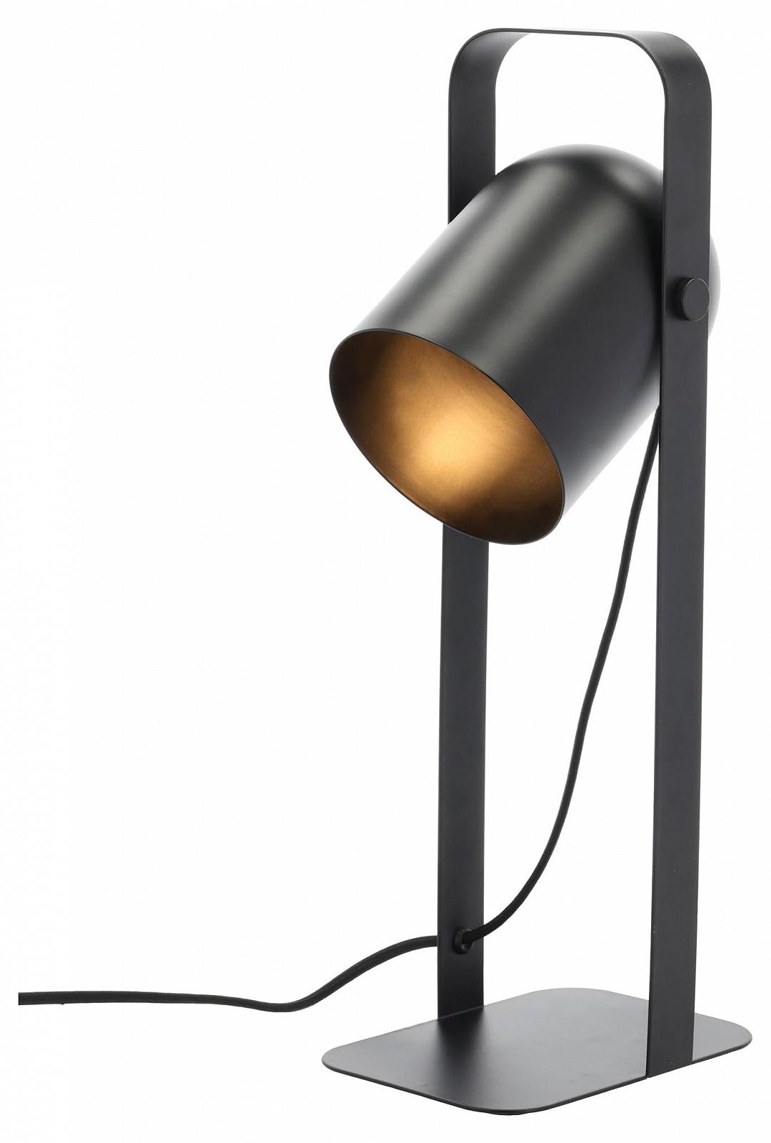 Настільна лампа Villa Collection Nesvik 18 x 12.7 x 45 см Чорна, фото №1