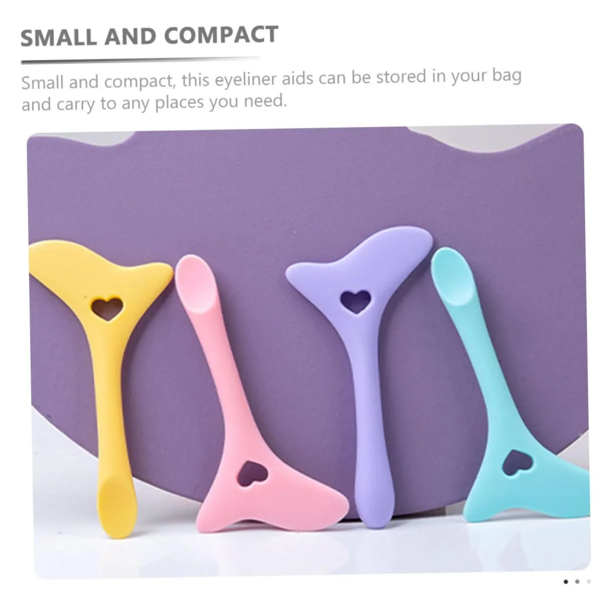 Інструмент для підводки очей MAGICLULU 10 шт аплікатор для тіней, силіконові форми для макіяжу, простий інструмент для макіяжу, багатофункціональний допоміжний артефакт, фото №2