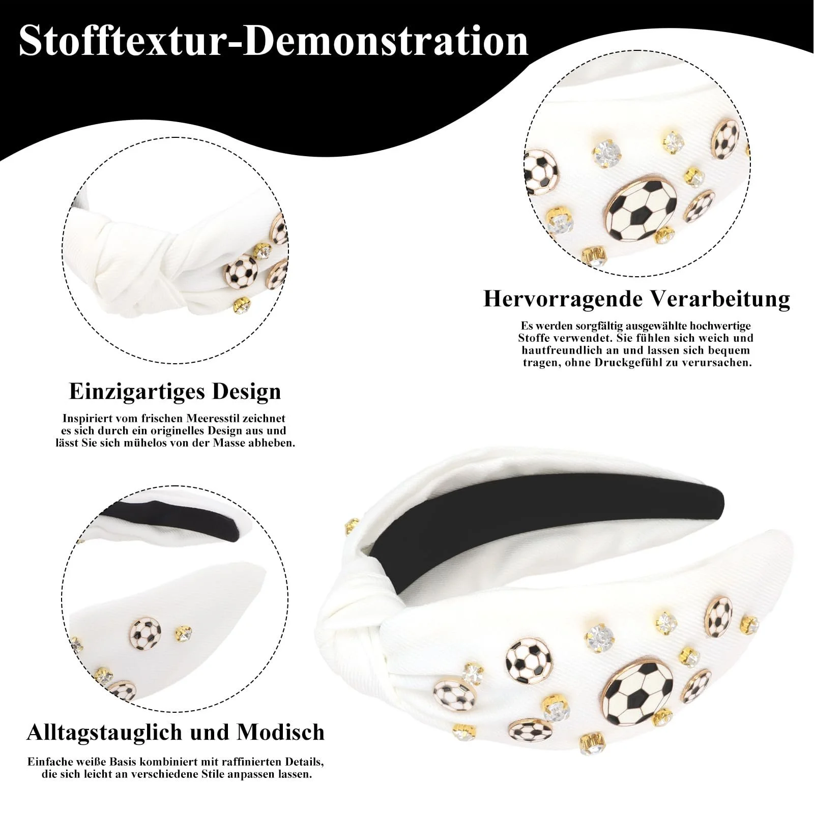 Обруч на голову Широкая, фото №3