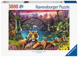 Пазл Ravensburger 16719 Tiger in Paradise Lagoon 3000 элементов synthetic.ua - Фото 1