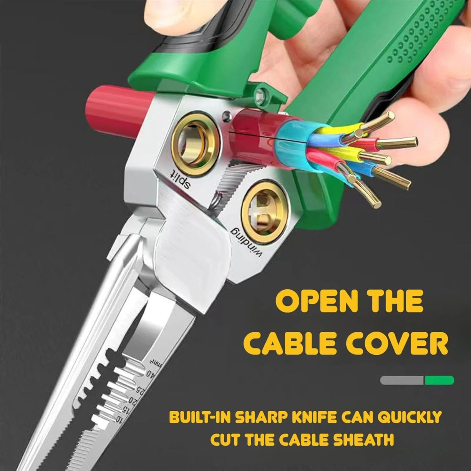 Стриппер 8-в-1 с функцией измерения тока и тестером напряжения, фото №3