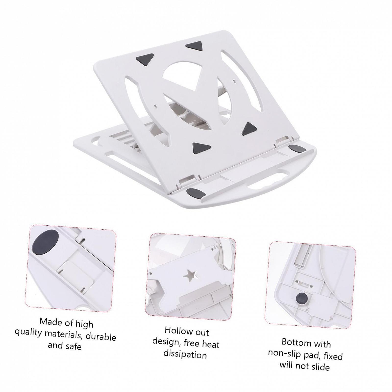 Підставка для ноутбука HOMSFOU Обертається з основою-радіатором Біла, фото №3