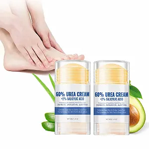 Крем для ног Hydrating Foot Cream 60% Urea и 2% Salicylic Acid увлажняющий против трещин, набор из 2 шт. - Фото 1