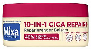 Бальзам для ніг Mixa 10 in 1 Urea Cica Repair+ з 40% гліцерином, сечовиною та алантоїном 150 мл - Фото 1