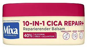 Бальзам для ніг Mixa 10 in 1 Urea Cica Repair+ з 40% гліцерином, сечовиною та алантоїном 150 мл - Фото 1