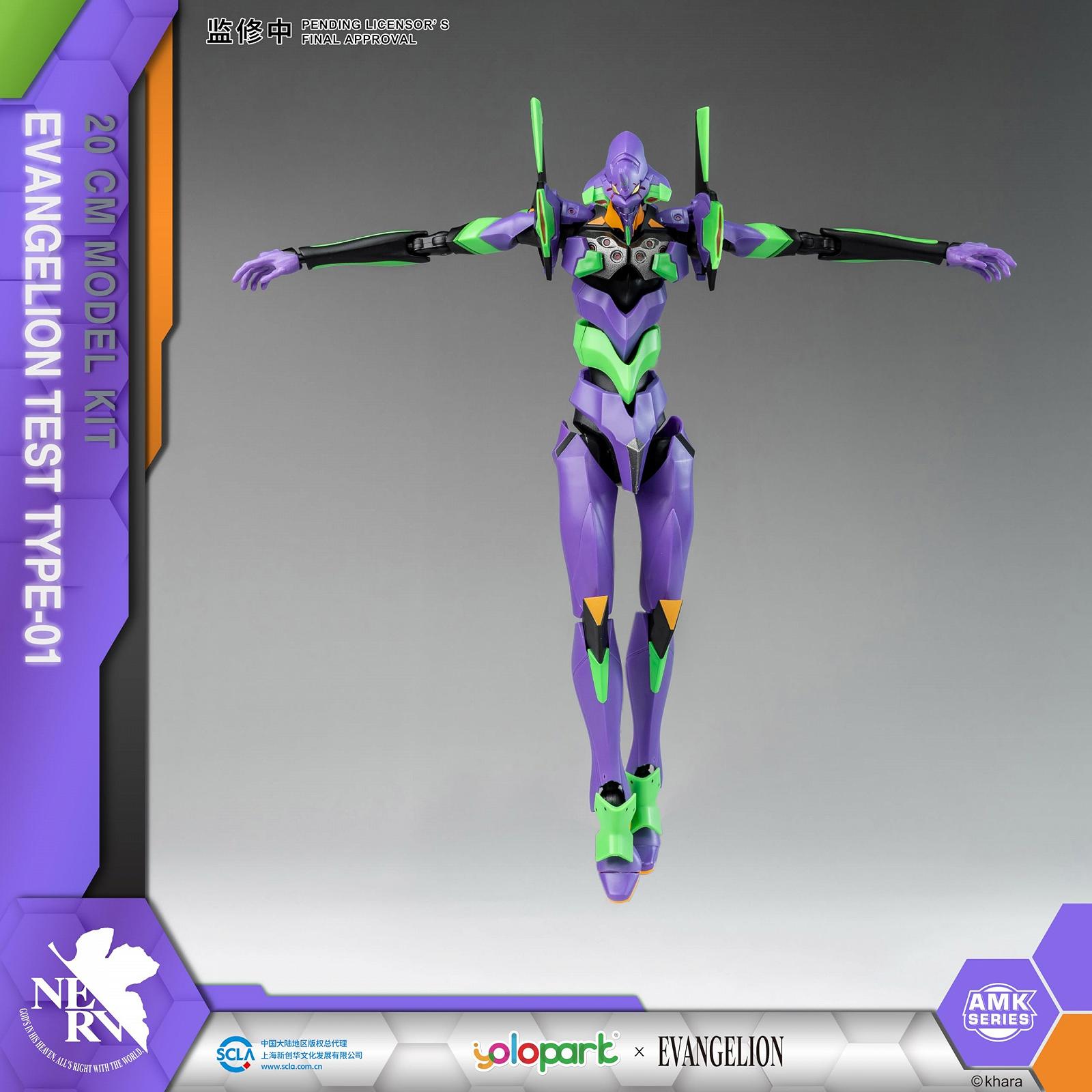 Фигурка YOLOPARK Evangelion, 20 см, подвижная, человекоподобное, решающее оружие, Neon Genesis Evangelion, модельный набор (EVA-01), фото №5