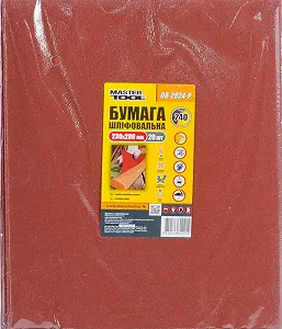 Папірна шліфовальна MASTERTOOL GM водонепроникна Р240 230*280 мм 20 шт 08-2624-Р - Фото 1