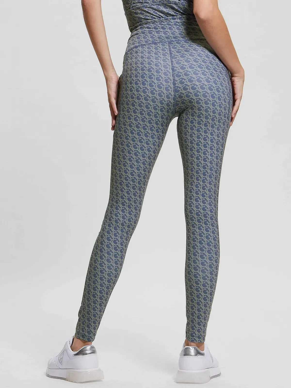 Легінси GUESS жіночі Gj Logomania 4/4, S, Gj Pastellblau, фото №4