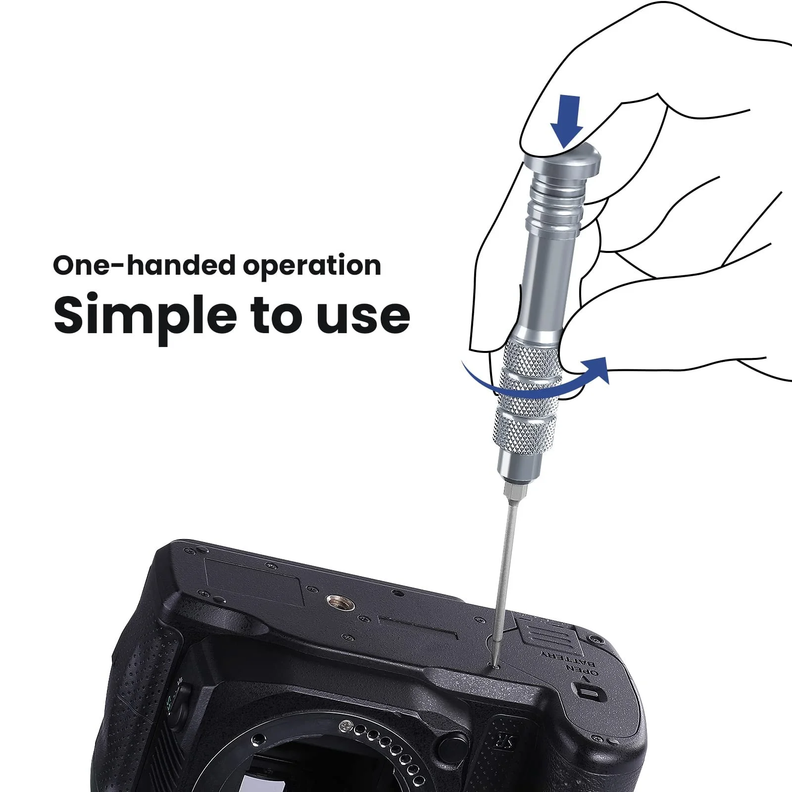 Набір викруток NEEWER 11-Piece Precision з 2 магнітними ручками та 9 насадками (шліц та хрест), фото №5