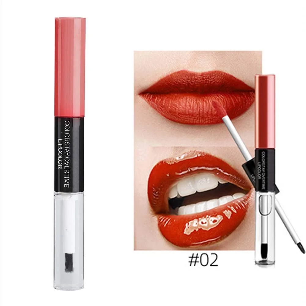 Водостійкий блиск для губ з двостороннім дизайном, натуральні інгредієнти, фото №3