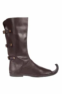 Чоботи Battle-Merchant Beak з трьома пряжками Темно-коричневий synthetic.ua - Фото 1