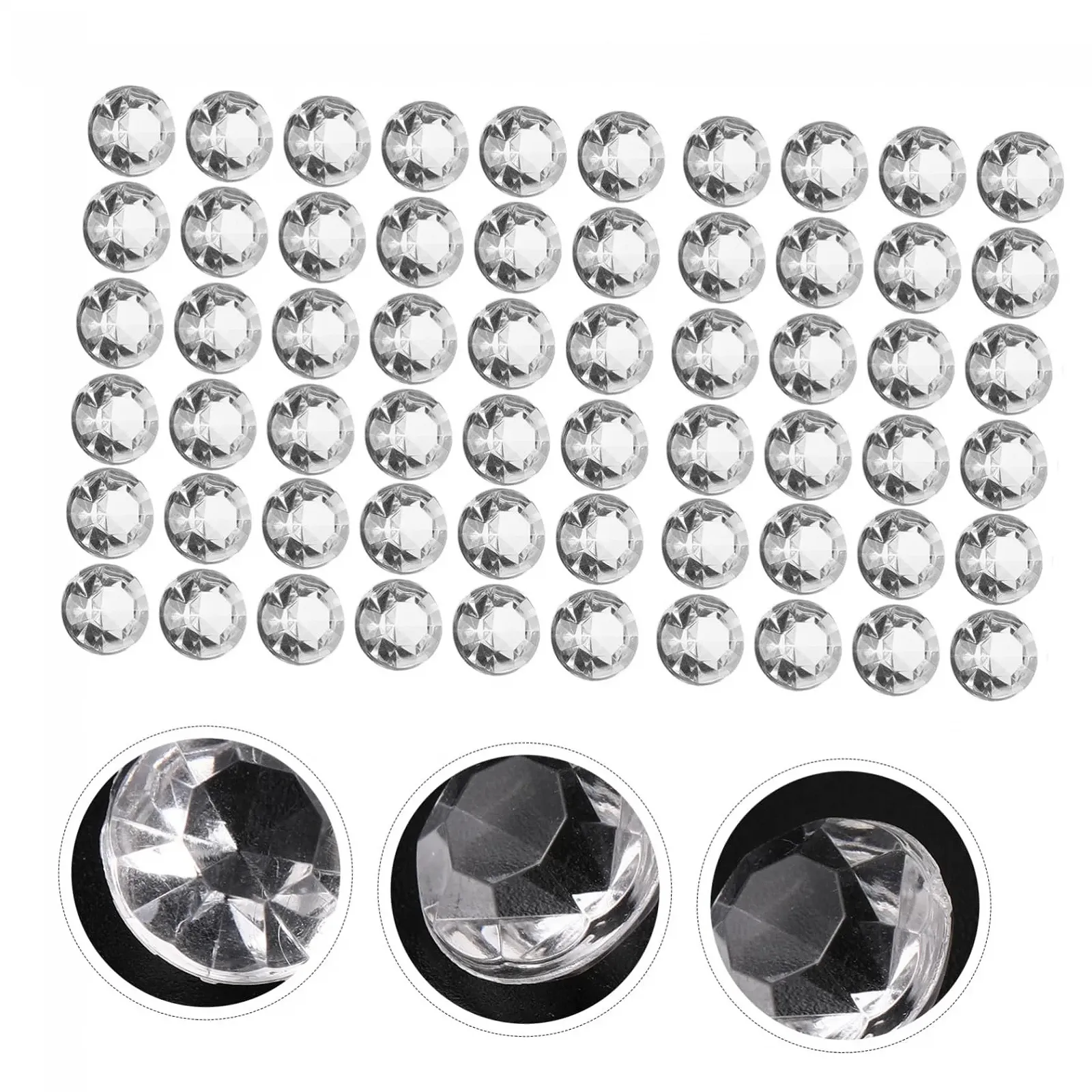 Стразы Акриловые Operitacx 500 штук Прозрачный, фото №8