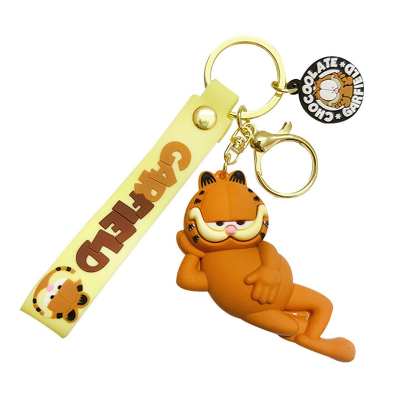 Брелок Гарфилд Garfield кот игрушка на рюкзак, ключи 6,7 см, фото №1
