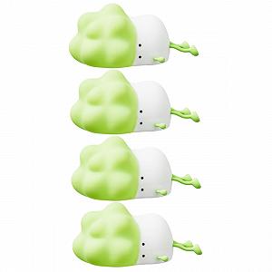 Світильник TOYANDONA USB нічник для немовлят набір з 4 шт. силіконовий білий - Фото 1