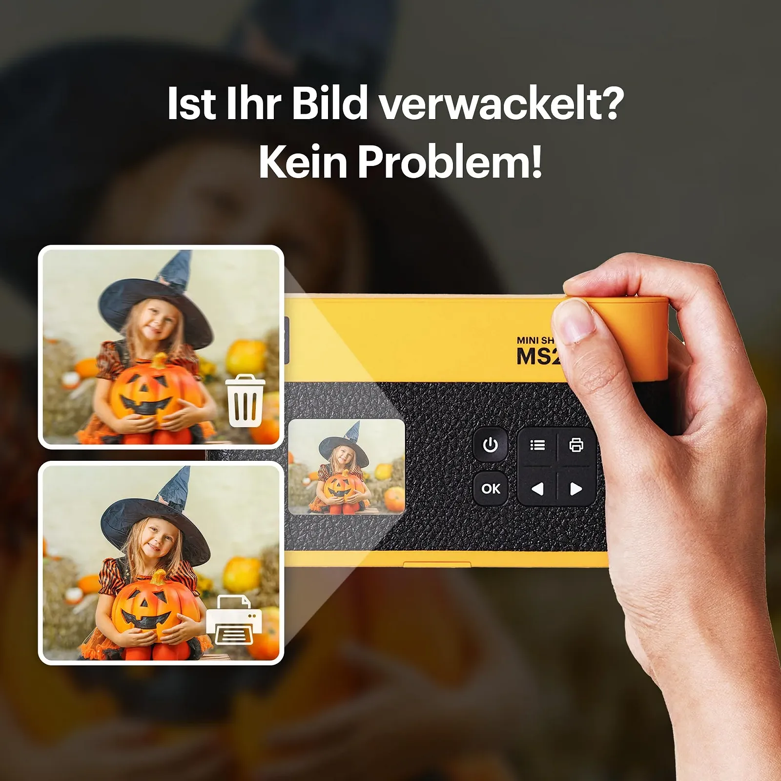 Фотокамера мгновенной печати и фотопринтер Kodak Mini Shot 2 ERA 4PASS 5.3 x 8.6 cm Yellow, фото №9