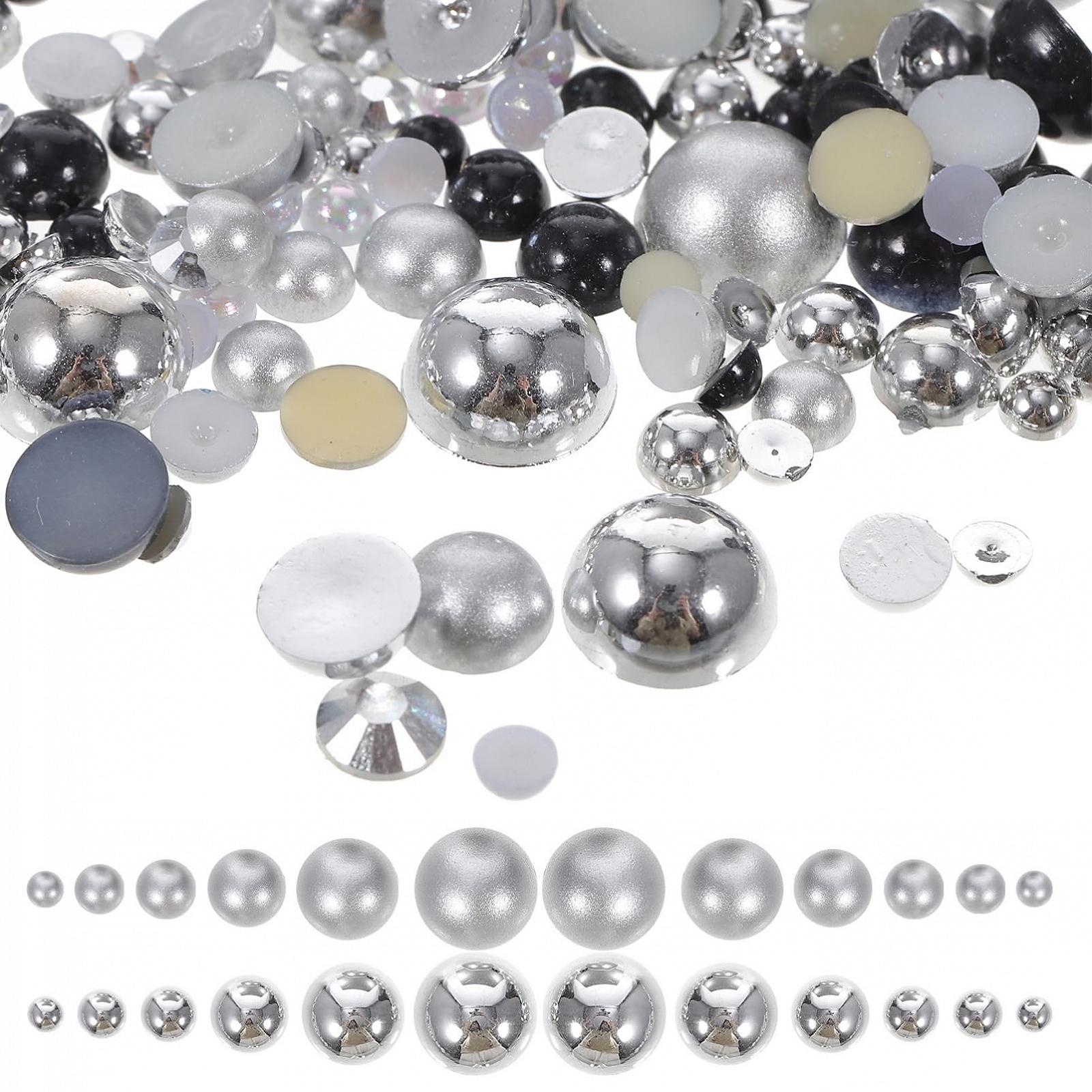 Напівкруглі штучні перлини з смолиOOFAN., фото №8