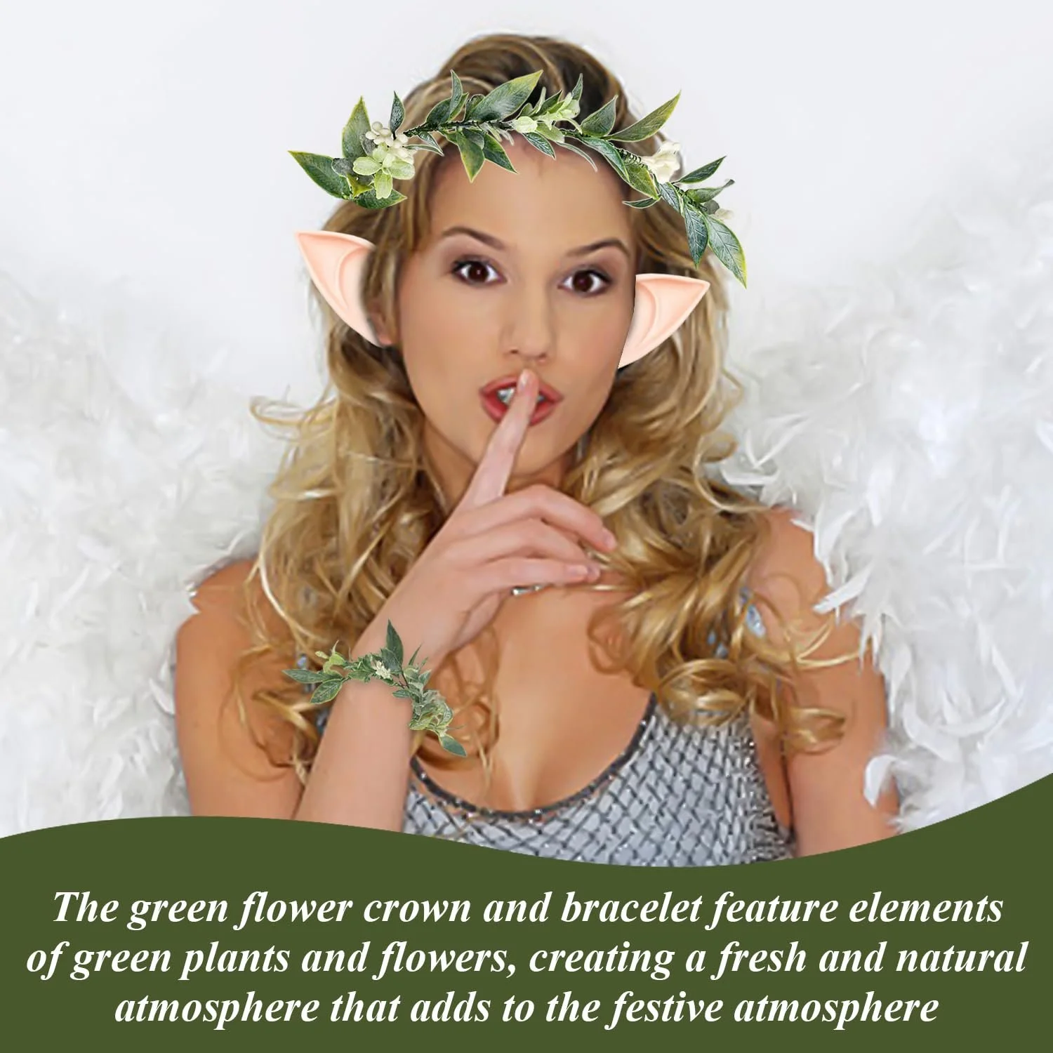 Венок Цветочный Зеленый, фото №5