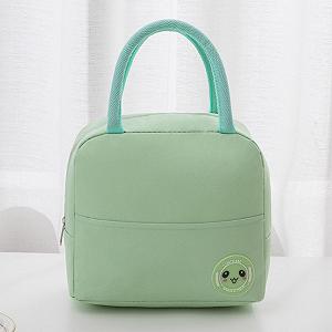 Термосумка для ланча ланч бег на блискаві Happy бірюзована - Фото 1