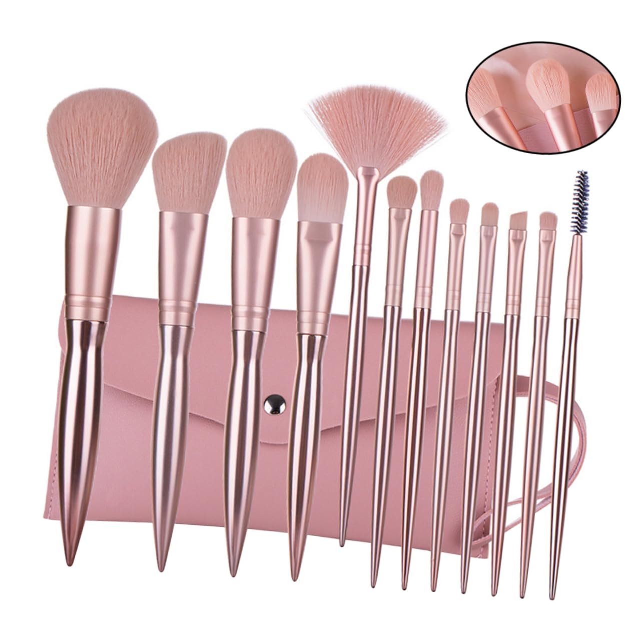 Набор кистей для макияжа Beaupretty 24 шт, цвет пасты из бобов, фото №5